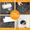 imageSimple Deluxe Dog Car Seat Cover Waterproof with Mesh Window and 3 Storage Pocket Durable Scratchproof ampamp Nonslip Dog Car Hammock with Universal Size for Cars Trucks SUVs StandardStandard54 W x 58 L