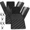 imageSimple Deluxe Dog Car Seat Cover for Back Seat 100 Waterproof Pet Seat Protector with Mesh Window Scratchproof ampamp Nonslip Dog Hammock for Cars Trucks SUVs Standard 2PackStandard54 W x 58 L