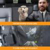 imageSimple Deluxe Dog Car Seat Cover for Back Seat Waterproof Dog Car Hammock with Mesh Window Scratchproof ampamp Nonslip Seat Protector for Cars Trucks SUVs StandardStandard54 W x 58 L