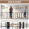 imageSimple Deluxe Dog Playpen Indoor Outdoor 32quot Height 8 Panels Fence with AntiRust Coating Metal Heavy Portable Foldable Dog Pen for SmallMedium Dogs RV Camping BlackBlack