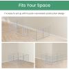 imageSimple Deluxe Dog Playpen Indoor Outdoor 32quot Height 8 Panels Fence with AntiRust Coating Metal Heavy Portable Foldable Dog Pen for SmallMedium Dogs RV Camping BlackWhite