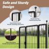 imageSimple Deluxe Dog Playpen Indoor Outdoor 32quot Height 8 Panels Fence with AntiRust Coating Metal Heavy Portable Foldable Dog Pen for SmallMedium Dogs RV Camping BlackBlack