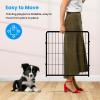 imageSimple Deluxe Dog Playpen Indoor Outdoor 32quot Height 8 Panels Fence with AntiRust Coating Metal Heavy Portable Foldable Dog Pen for SmallMedium Dogs RV Camping BlackBlack