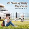 imageSimple Deluxe Dog Playpen Indoor Outdoor 32quot Height 8 Panels Fence with AntiRust Coating Metal Heavy Portable Foldable Dog Pen for SmallMedium Dogs RV Camping BlackBlack