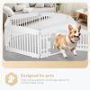 imageSimple Deluxe Dog Playpen Indoor Outdoor 32quot Height 8 Panels Fence with AntiRust Coating Metal Heavy Portable Foldable Dog Pen for SmallMedium Dogs RV Camping BlackWhite