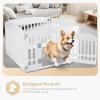 imageSimple Deluxe Dog Playpen Indoor Outdoor 32quot Height 8 Panels Fence with AntiRust Coating Metal Heavy Portable Foldable Dog Pen for SmallMedium Dogs RV Camping BlackWhite