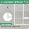 imageSimple Deluxe Dog Playpen Indoor Outdoor 32quot Height 8 Panels Fence with AntiRust Coating Metal Heavy Portable Foldable Dog Pen for SmallMedium Dogs RV Camping BlackWhite