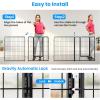 imageSimple Deluxe Dog Playpen Indoor Outdoor 32quot Height 8 Panels Fence with AntiRust Coating Metal Heavy Portable Foldable Dog Pen for SmallMedium Dogs RV Camping BlackBlack