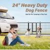 imageSimple Deluxe Dog Playpen Indoor Outdoor 32quot Height 8 Panels Fence with AntiRust Coating Metal Heavy Portable Foldable Dog Pen for SmallMedium Dogs RV Camping BlackBlack