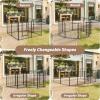 imageSimple Deluxe Dog Playpen Indoor Outdoor 32quot Height 8 Panels Fence with AntiRust Coating Metal Heavy Portable Foldable Dog Pen for SmallMedium Dogs RV Camping BlackBlack