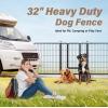 imageSimple Deluxe Dog Playpen Indoor Outdoor 32quot Height 8 Panels Fence with AntiRust Coating Metal Heavy Portable Foldable Dog Pen for SmallMedium Dogs RV Camping BlackBlack
