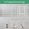 imageSimple Deluxe Dog Playpen Indoor Outdoor 32quot Height 8 Panels Fence with AntiRust Coating Metal Heavy Portable Foldable Dog Pen for SmallMedium Dogs RV Camping BlackWhite