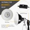 imageSimple Deluxe Dual Reptile Light Fixture Aluminum Reflector Dome Lamp Cap Combo HeatLighting Lamp Double Sockets Bulbs Holder with Independent Switches for Amphibians Terrarium Turtle TankBlack