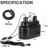 imageSimple Deluxe Dual Reptile Light Fixture Aluminum Reflector Dome Lamp Cap Combo HeatLighting Lamp Double Sockets Bulbs Holder with Independent Switches for Amphibians Terrarium Turtle TankBlack