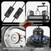 imageSimple Deluxe Dual Reptile Light Fixture Aluminum Reflector Dome Lamp Cap Combo HeatLighting Lamp Double Sockets Bulbs Holder with Independent Switches for Amphibians Terrarium Turtle TankBlack