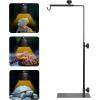 imageSimple Deluxe Dual Reptile Light Fixture Aluminum Reflector Dome Lamp Cap Combo HeatLighting Lamp Double Sockets Bulbs Holder with Independent Switches for Amphibians Terrarium Turtle TankBlack