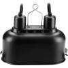 imageSimple Deluxe Dual Reptile Light Fixture Aluminum Reflector Dome Lamp Cap Combo HeatLighting Lamp Double Sockets Bulbs Holder with Independent Switches for Amphibians Terrarium Turtle TankBlack