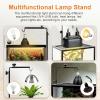 imageSimple Deluxe Reptile Lamp Stand Adjustable 1426 inch Metal Bracket Floor Light Holder for Reptile Glass Terrarium Heating Light Amphibian and Aquarium TankLamp Stand M