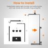 imageSimple Deluxe Reptile Lamp Stand Adjustable 1426 inch Metal Bracket Floor Light Holder for Reptile Glass Terrarium Heating Light Amphibian and Aquarium TankLamp Stand M