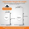 imageSimple Deluxe Reptile Lamp Stand Adjustable 1426 inch Metal Bracket Floor Light Holder for Reptile Glass Terrarium Heating Light Amphibian and Aquarium TankLamp Stand L