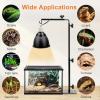 imageSimple Deluxe Reptile Lamp Stand Adjustable 1426 inch Metal Bracket Floor Light Holder for Reptile Glass Terrarium Heating Light Amphibian and Aquarium TankLamp Stand L