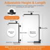 imageSimple Deluxe Reptile Lamp Stand Adjustable 1426 inch Metal Bracket Floor Light Holder for Reptile Glass Terrarium Heating Light Amphibian and Aquarium TankLamp Stand S