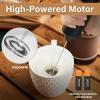 imageYSSOA Electric Milk Frother Handheld Battery Operated Automatic Milk Foam Whisk Drink Mixer for Coffee Frappe Latte Matcha Black1 Pack without Stand