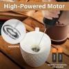 imageYSSOA Electric Milk Frother Handheld Battery Operated Automatic Milk Foam Whisk Drink Mixer for Coffee Frappe Latte Matcha BlackMilk Frother with Stand