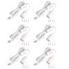 imageSimple Deluxe 15 Feet 360W Extension Hanging Lantern Pendant Light Lamp Cord Cable E26 Socket OnOff Switch No Bulb Included BlackNew White6 Pack