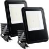 imageSimple Deluxe 2 Pack 140W Outside Work Light 14000LM Waterproof LED Flood Lights with Plug 6500K Portable Exteriores Security Floodlights for Yard Garage Garden Stadium Playground