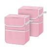 imageSimple Deluxe 2 Pack Car Trash Can with Lid LeakProof Car Garbage Can with Storage Pockets Collapsible Multipurpose Car Trash Bag for Car Accessories 2 Gallon Pink