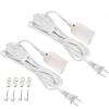 imageSimple Deluxe 20 Feet Extension Hanging Lantern Pendant Light Lamp Cord Cable E26 Socket no Bulb Included OnOff Switch 2 Pack WhiteWhite