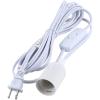 imageSimple Deluxe 20 Feet Extension Hanging Lantern Pendant Light Lamp Cord Cable E26 Socket no Bulb Included OnOff Switch 2 Pack WhiteWhite1 Pack