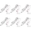 imageSimple Deluxe 20 Feet Extension Hanging Lantern Pendant Light Lamp Cord Cable E26 Socket no Bulb Included OnOff Switch 2 Pack WhiteWhite6 Pack