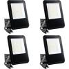imageSimple Deluxe 4 Pack 100W Outside Work Light 10000LM Waterproof LED Flood Lights with Plug 6500K Portable Exteriores Security Floodlights for Yard Garage Garden Stadium Playground