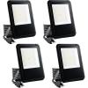 imageSimple Deluxe 4 Pack 140W Outside Work Light 14000LM Waterproof LED Flood Lights with Plug 6500K Portable Exteriores Security Floodlights for Yard Garage Garden Stadium Playground