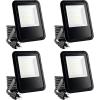 imageSimple Deluxe 4 Pack 70W Outside Work Light 7000LM Waterproof LED Flood Lights with Plug 6500K Portable Exteriores Security Floodlights for Yard Garage Garden Stadium Playground