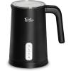 imageSimple Deluxe 4in1 Milk Frother Electric Milk Steamer 240ml812oz Automatic Hot and Cold Milk Foam Maker and Milk Warmer for Latte Macchiato CappuccinosBlack