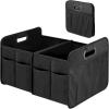 imageSimple Deluxe Car Trunk Organizer Antislip Design Made of Waterproof 600D Oxford Polyester 2 Compartments Collapsible Trunk Storage Suitable for SUV 14quot D x 22quot W x 12quot H RedBlack New