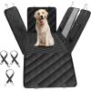imageSimple Deluxe Dog Car Seat Cover for Back Seat 100 Waterproof Pet Seat Protector with Mesh Window Scratchproof ampamp Nonslip Dog Hammock for Cars Trucks SUVs Standard 2PackStandard54 W x 58 L