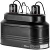 imageSimple Deluxe Dual Reptile Light Fixture Aluminum Reflector Dome Lamp Cap Combo HeatLighting Lamp Double Sockets Bulbs Holder with Independent Switches for Amphibians Terrarium Turtle TankBlack