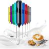 imageYSSOA Electric Milk Frother Handheld Battery Operated Automatic Milk Foam Whisk Drink Mixer for Coffee Frappe Latte Matcha Black1 Pack without Stand