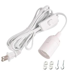 imageSimple Deluxe 1Pack 15 Feet Extension Hanging Lantern Pendant Light Lamp Cord Cable E26 Socket no Bulb Included OnOff Switch 6Pack Lamp Cord15 ft