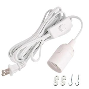 imageSimple Deluxe 1Pack 15 Feet Extension Hanging Lantern Pendant Light Lamp Cord Cable E26 Socket no Bulb Included OnOff Switch 6Pack Lamp Cord20 ft
