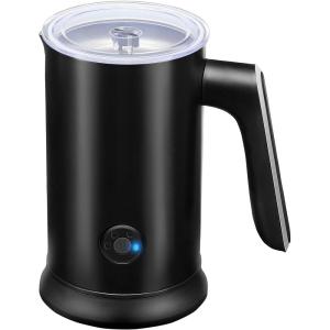 imageSimple Deluxe 4in1 Milk Frother Electric Milk Steamer 240ml812oz Automatic Hot and Cold Milk Foam Maker and Milk Warmer for Latte Macchiato CappuccinosBlackUpdate