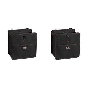 imageSimple Deluxe Car Trash Can with Storage Pockets Multipurpose Car Garbage Bin with Adjustable Straps Hanging for Headrest Foldable and Portable Organizer 3 Gallon Black3 Gallon Pack of 2