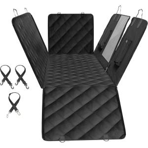 imageSimple Deluxe Dog Car Seat Cover for Back Seat Waterproof Dog Car Hammock with Mesh Window Nonslip ampamp Scratchproof Seat Protector for Cars Trucks SUVs Standard