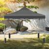 imageSimple Deluxe 10x10ft Pop Up Canopy Tent Beach Tent Outdoor Shade Instant Portable Easy Setup Sun Shelter with Case 4 Sand Bags for Picnics Parties Camping BlueNewGray