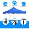 imageSimple Deluxe 10x10ft Pop Up Canopy Tent Beach Tent Outdoor Shade Instant Portable Easy Setup Sun Shelter with Case 4 Sand Bags for Picnics Parties Camping BlueNewBlue