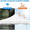 imageSimple Deluxe 10x10ft Pop Up Canopy Tent Beach Tent Outdoor Shade Instant Portable Easy Setup Sun Shelter with Case 4 Sand Bags for Picnics Parties Camping BlueNewWhite